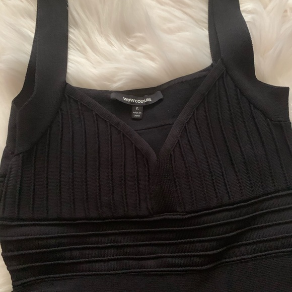 NASTY GAL BLACK PEPLUM DRESS - Picture 3 of 5